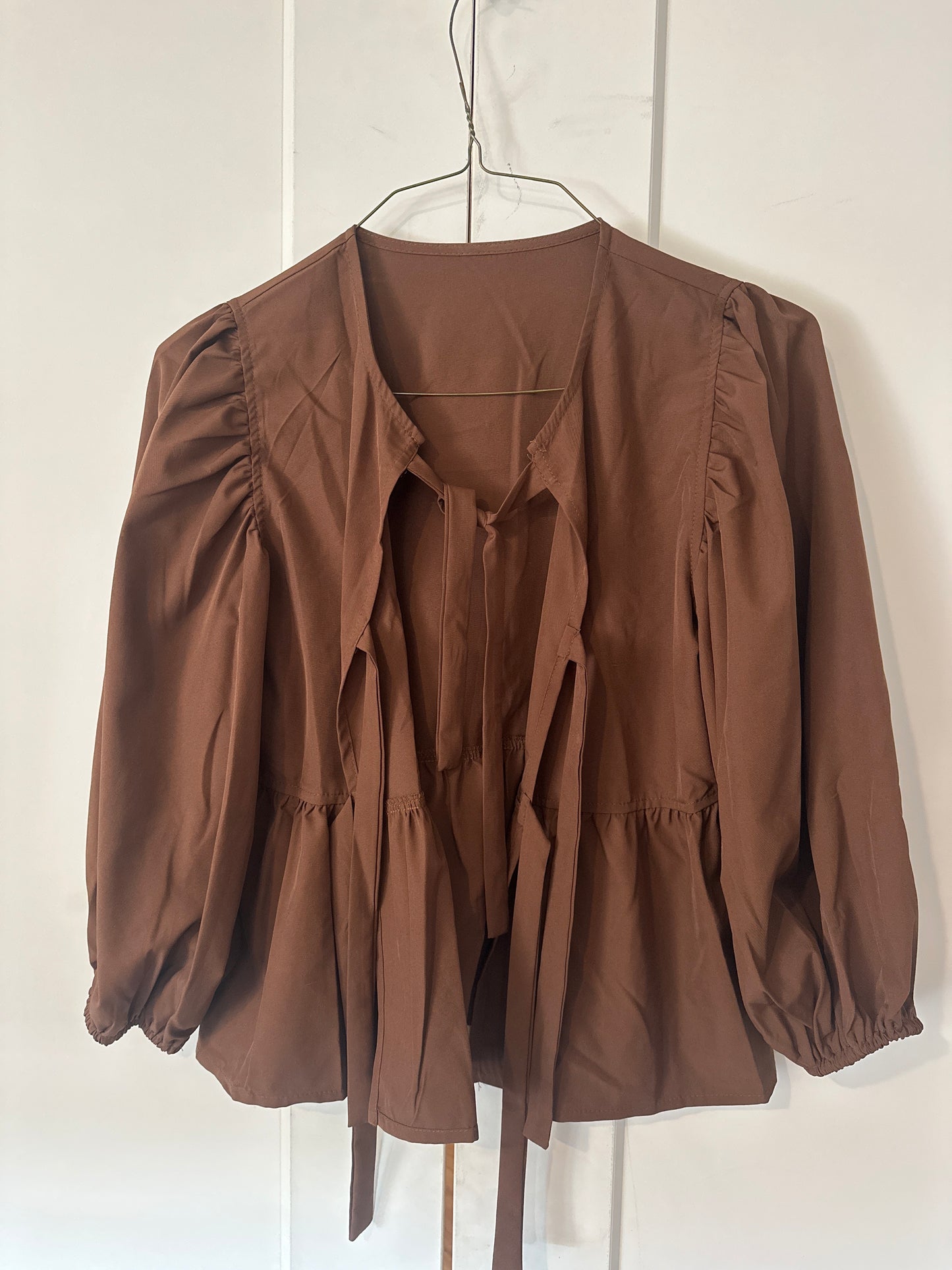 Size M Tie Blouse (reversible)