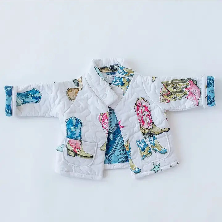 IDA MAE :: 6x Thunderbird Boots Multi Youth Quilted Jacket