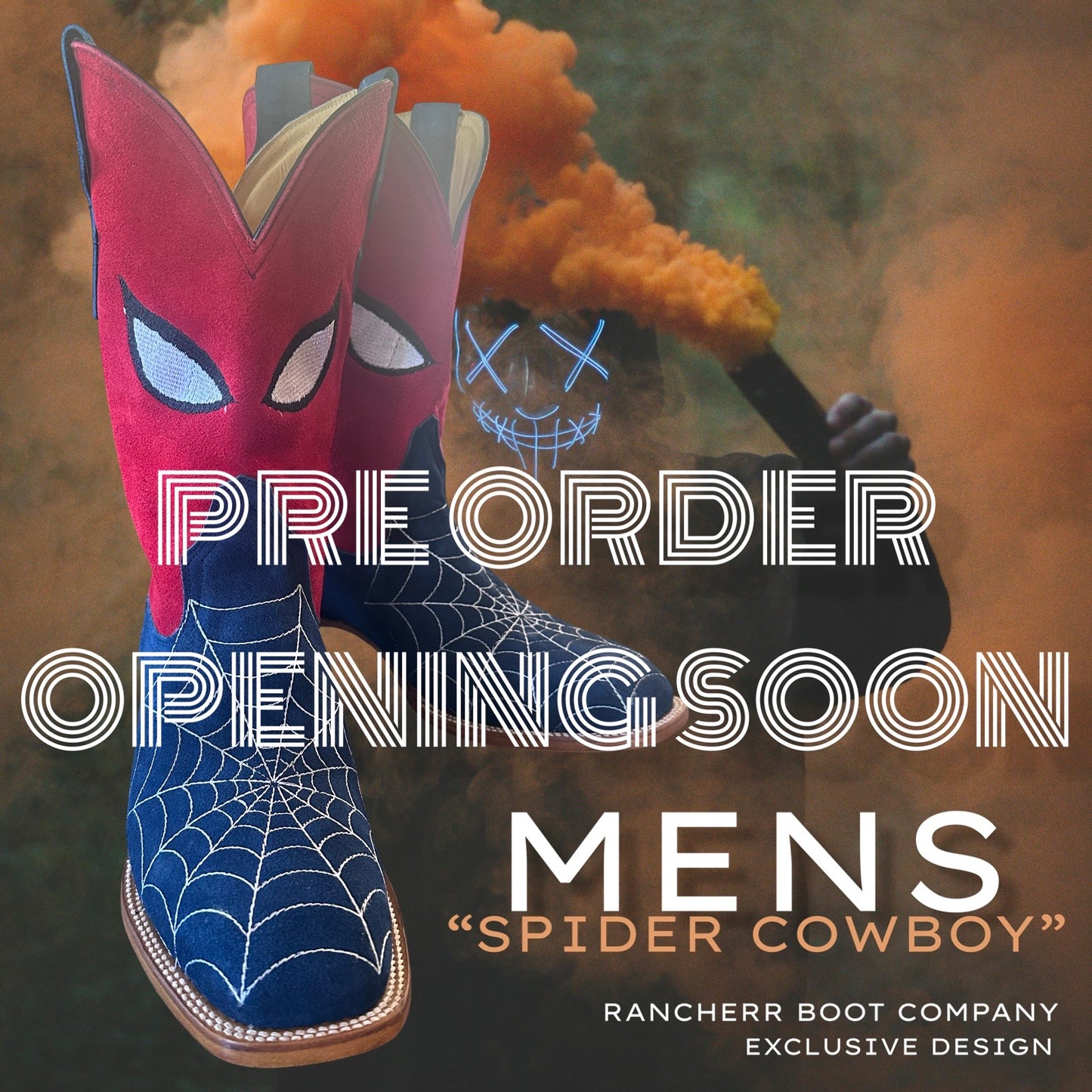 RANCHERR MENS :: Cowboy Boot || SPIDER COWBOY 🕷️
