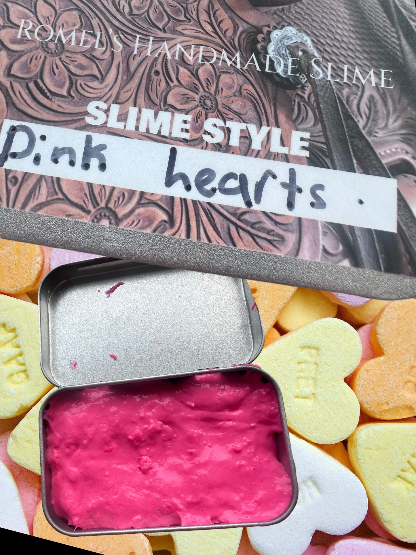 Romel's Handmade Slime || Pink Hearts