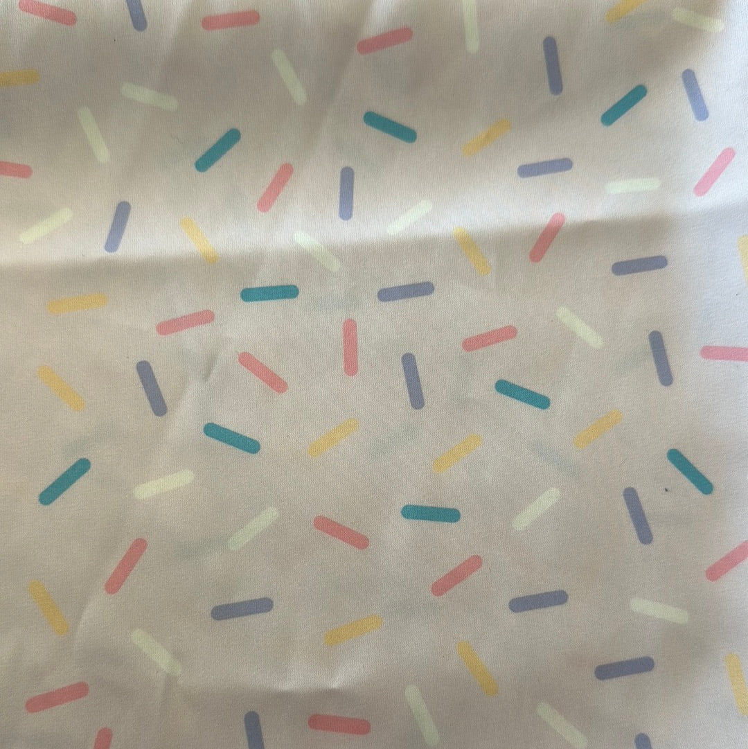 Satin Wild Rag 39" || Sprinkles Light Purple (3)