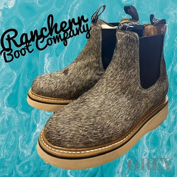 RANCHERR WOMENS :: GREY COWHIDE LECHERA