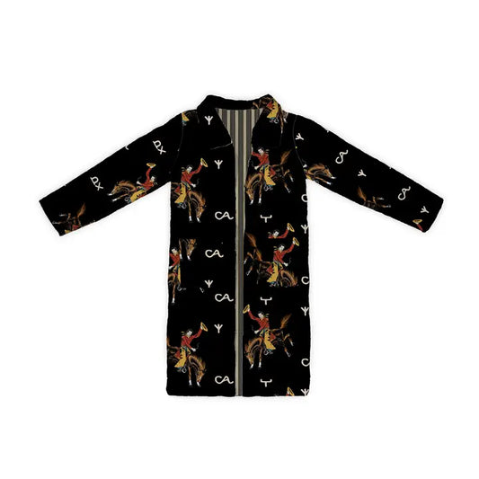 IDA MAE :: Size L Lazy J Black Quilted Duster