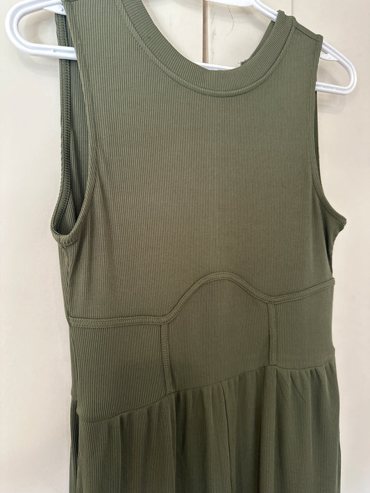 Size S NWT (fits M/L) Olive Cider Romper