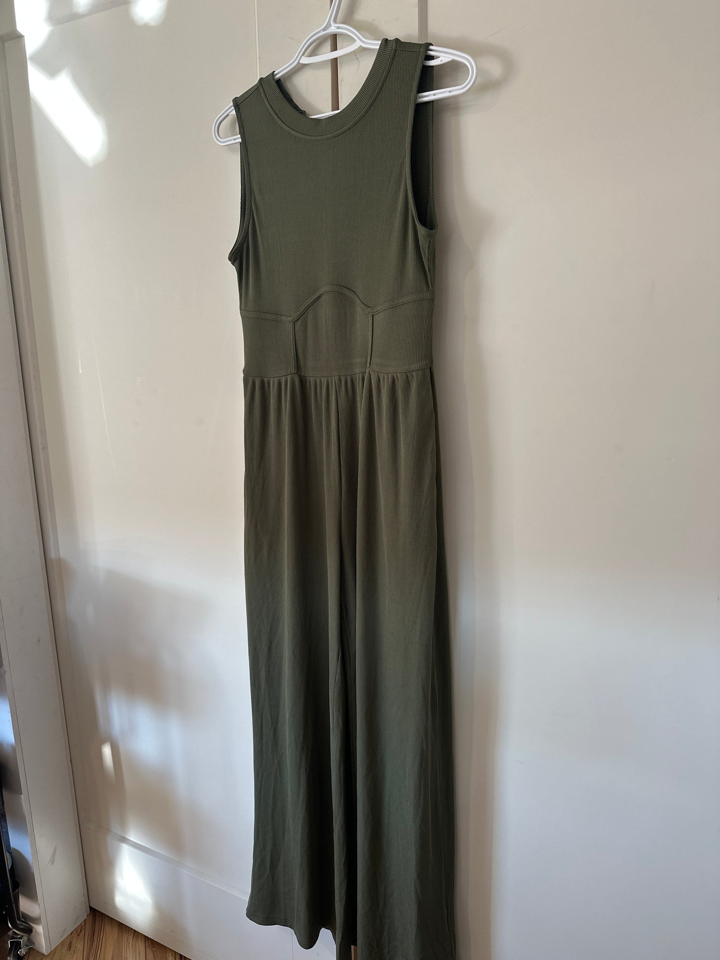 Size S NWT (fits M/L) Olive Cider Romper