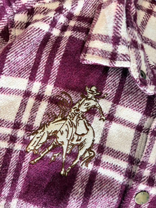 Rancherr Reloved :: Size XL Swedish Burgundy Shacket / Shirt