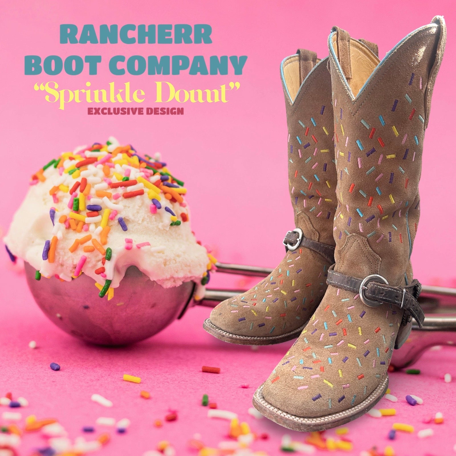 RANCHERR WOMENS :: "Sprinkle Donut" + POCKET