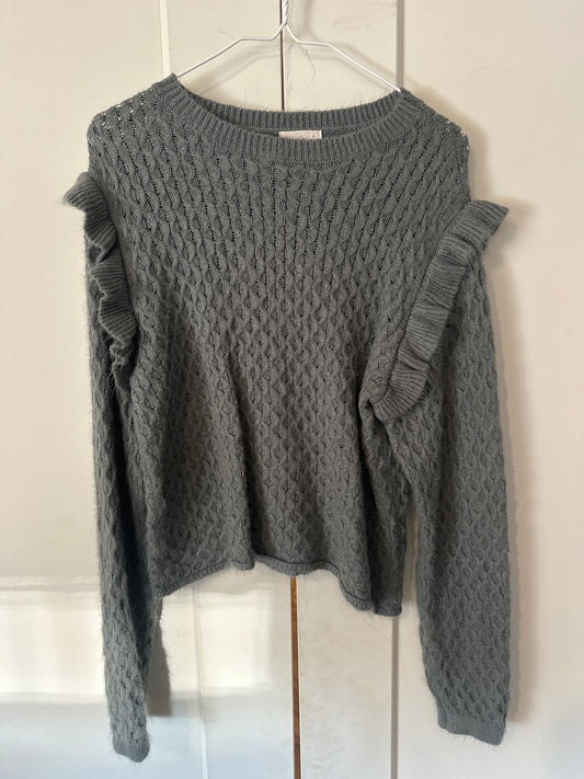 Size S (fits M) Olive Knit Sweater