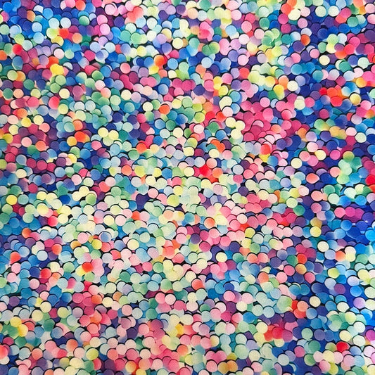 Satin Wild Rag 39" || Confetti (2)