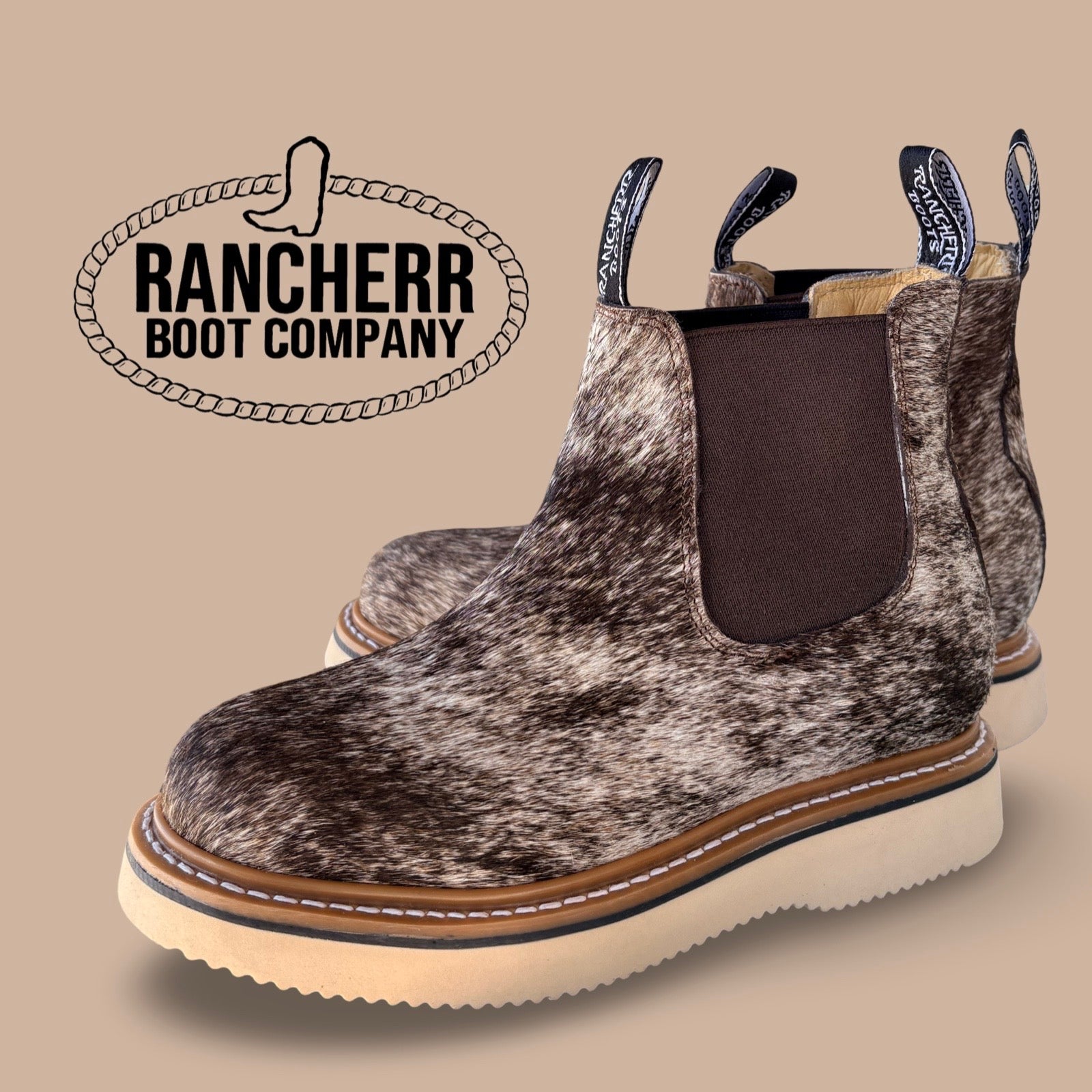 RANCHERR WOMENS COWHIDE (BRINDLE) LECHERA