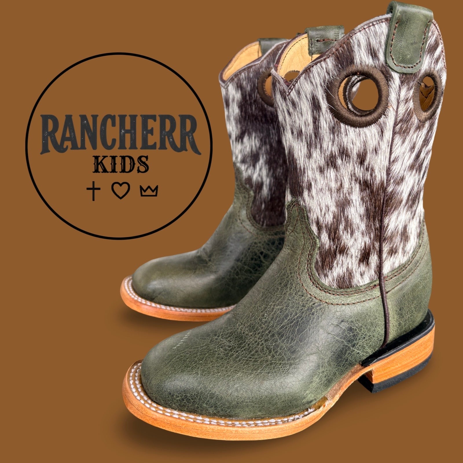 RANCHERR KIDS :: Olive x Cowhide
