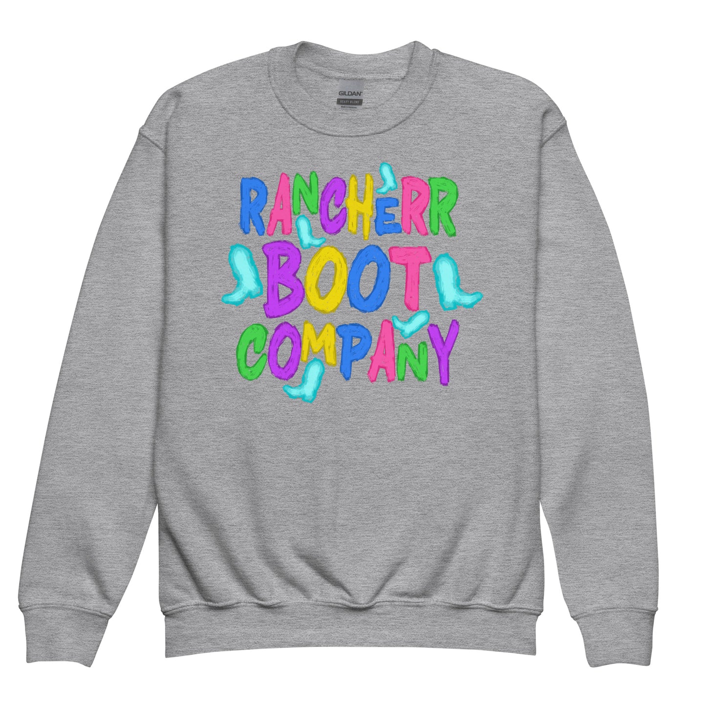 Colored "The Brand" Youth Crewneck Sweatshirt