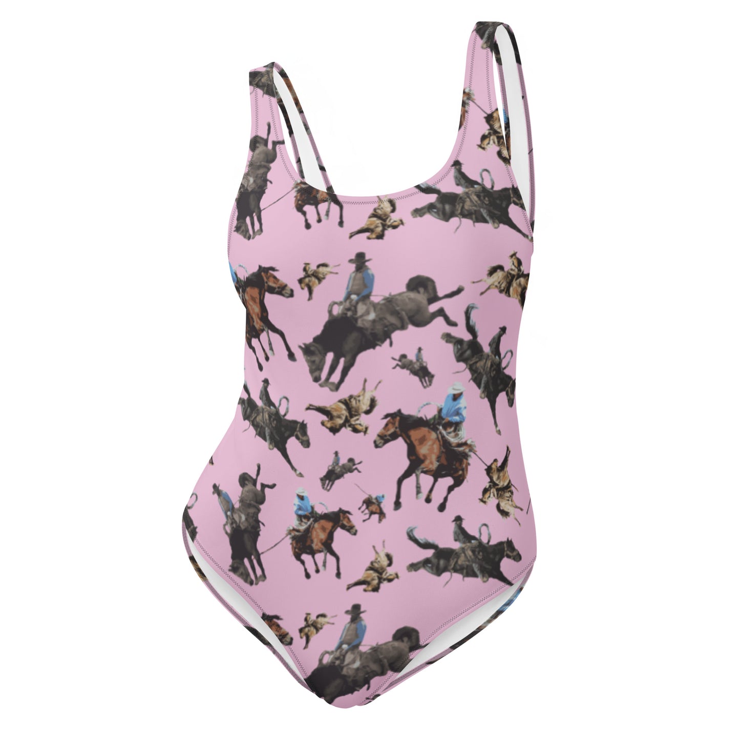 Pink Broncs One-Piece